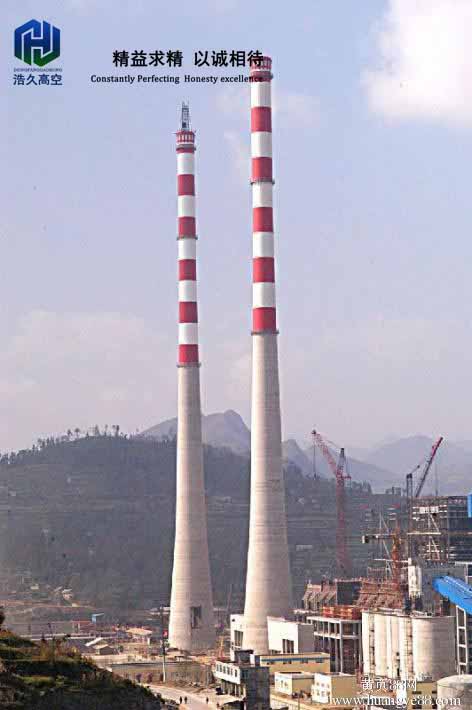 西藏80米水泥烟囱防腐
